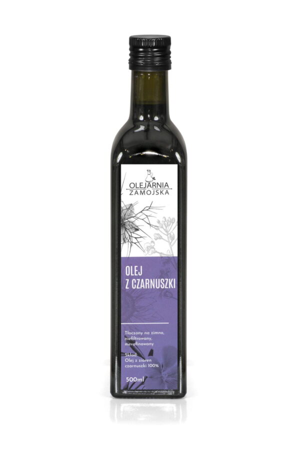 Olej z Czarnuszki 500ml Olejarnia Zamojska