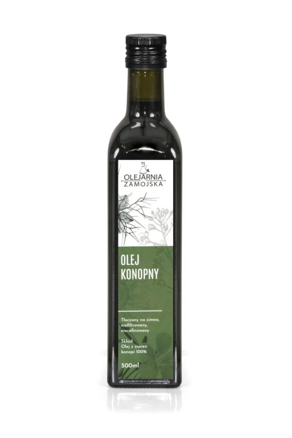 Olej Konopny 500ml Olejarnia Zamojska